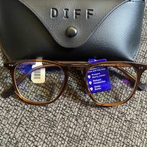 Brand-new whiskey crystal frame blue Light lens
